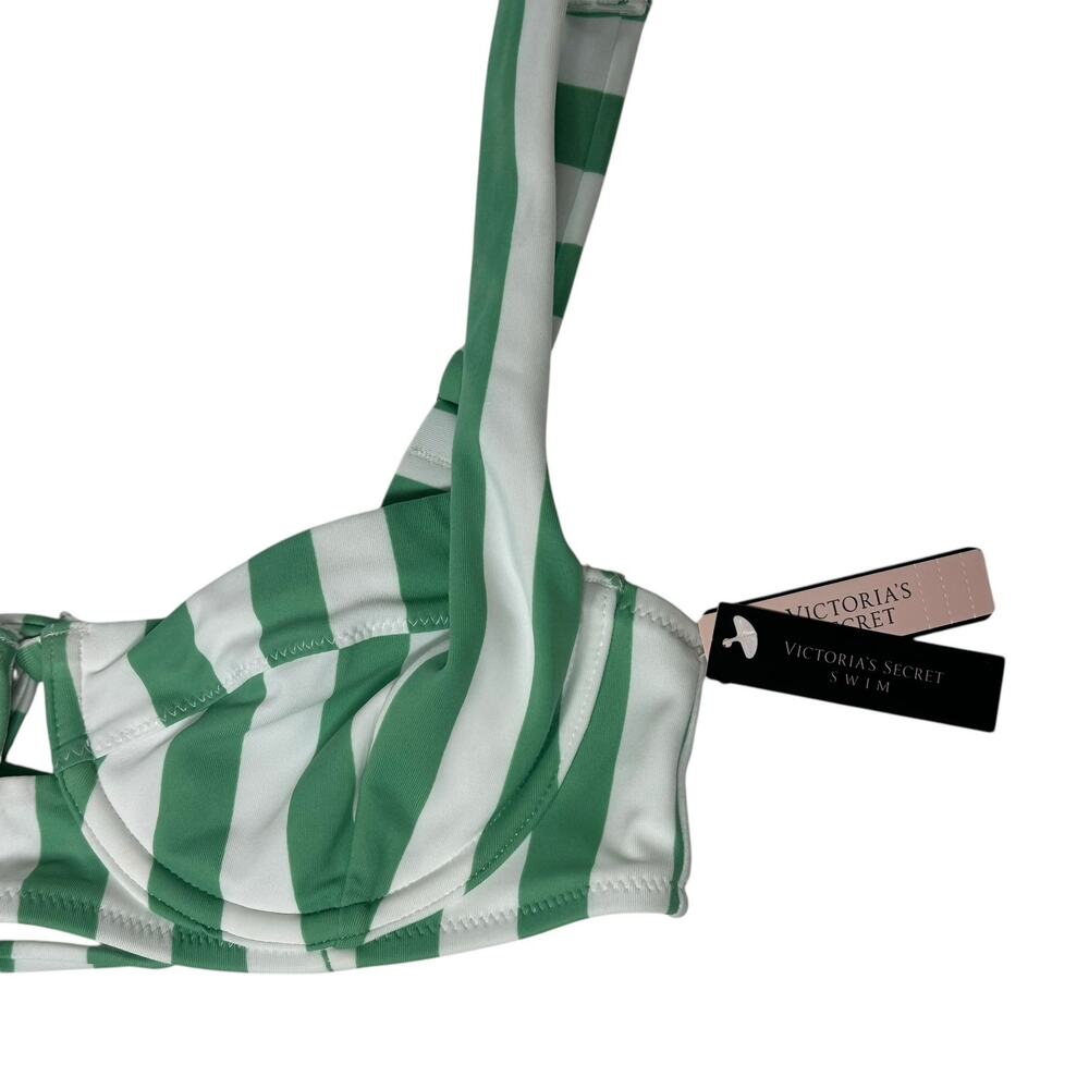 Victoria's Secret Stripped Bikini Top 32C - Picture 3 of 6
